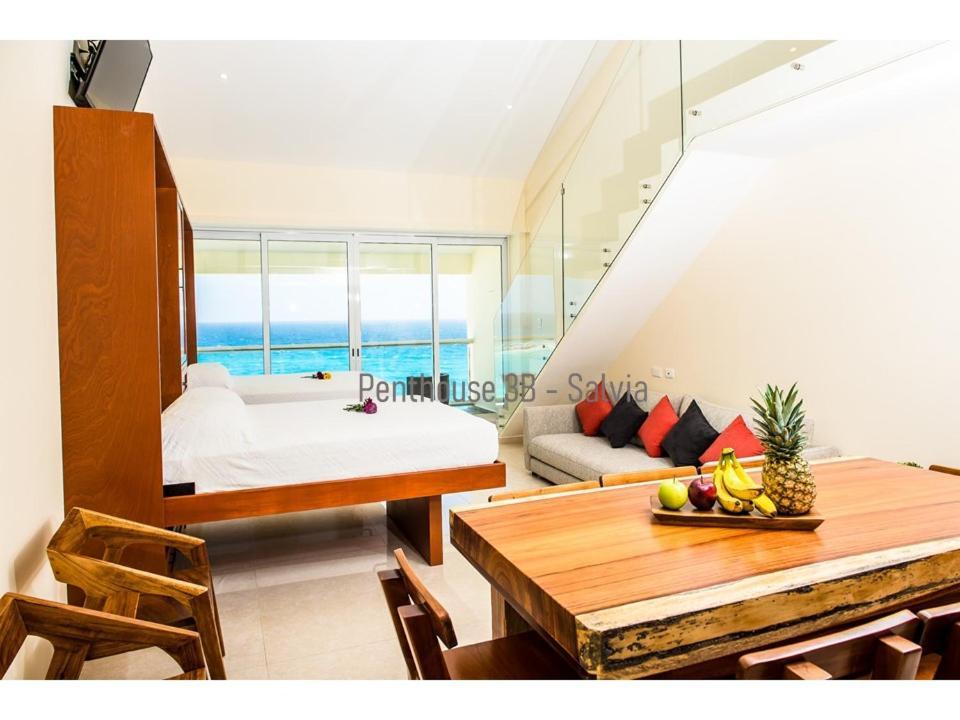 2 Story Oceanfront Penthouses On Cancun Beach! Exterior foto