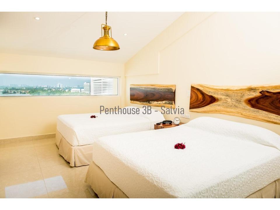 2 Story Oceanfront Penthouses On Cancun Beach! Exterior foto
