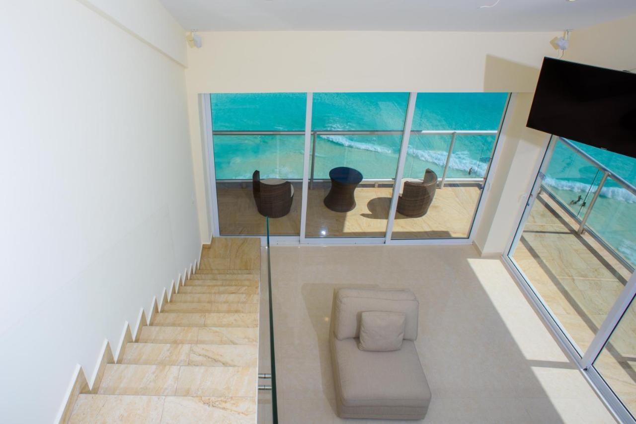 2 Story Oceanfront Penthouses On Cancun Beach! Exterior foto